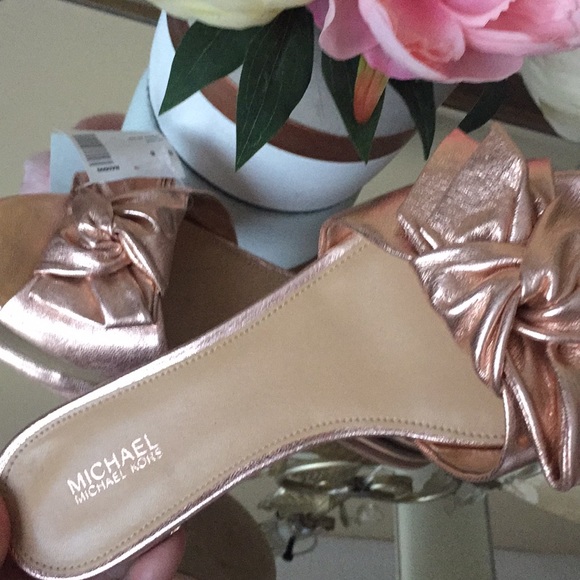 Michael Kors Metallic Sandals - Picture 4 of 6